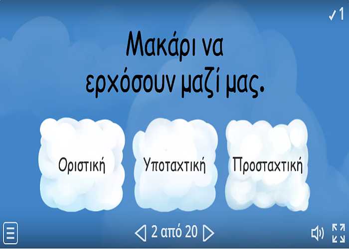 Οι εγκλίσεις των ρημάτων-Οριστική, υποτακτική, προσταχτική